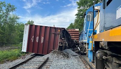 Train derailment causes fuel leak in Mattawamkeag area