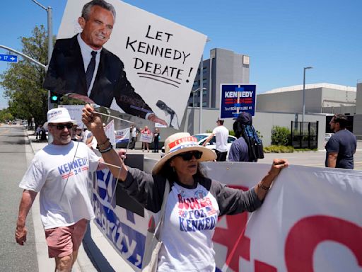 Robert Kennedy didn't make the debate stage but he answered the same questions during a rival event