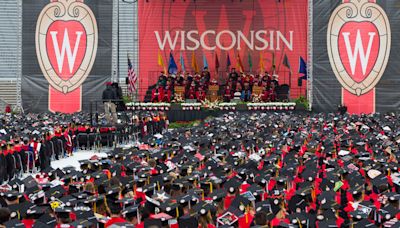 Pro-Palestine students escorted out of UW-Madison Commencement Ceremony