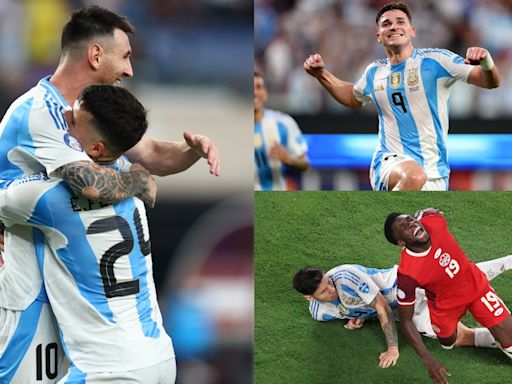 Julian Alvarez proves worth while Lionel Messi shines, but Alphonso Davies falls to injury: Winners and Losers from Argentina's Copa America semifinal victory over...