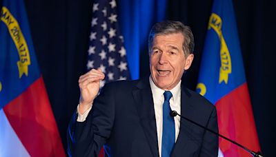 North Carolina’s Gov. Roy Cooper fielding questions about a spot on the national Democratic ticket