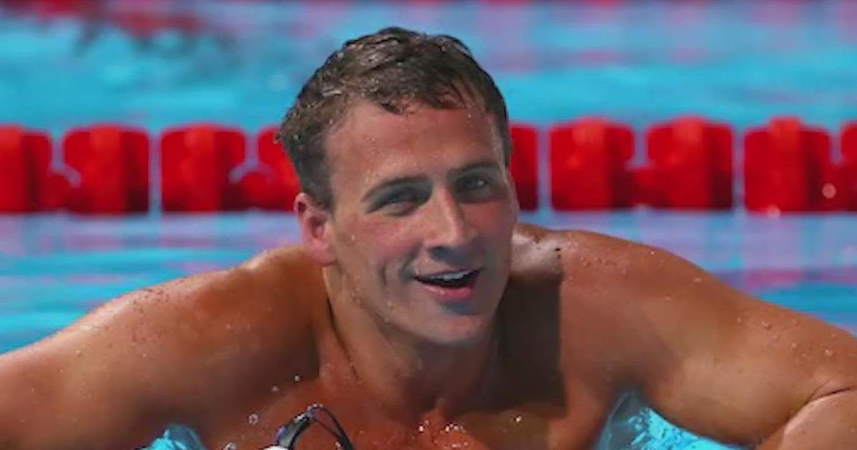 12-time Olympic medalist Ryan Lochte teaches young swimmers at North Texas clinic