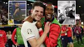 Inside the private jet flight as England heroes Rice and Toney play Uno