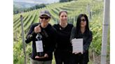 Italian Wine Podcast Founder Stevie Kim receives the "Orchidea" Award from the Josetta Saffirio Winery