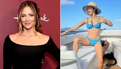 Katharine McPhee Celebrates 40th Birthday in Itty Bitty Blue Bikini: 'Magical Week'