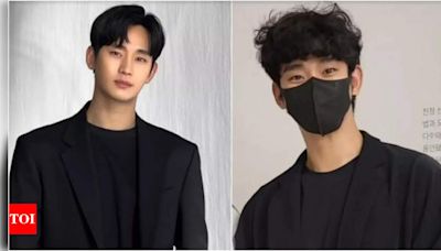 Kim Soo Hyun shows off his natural curly hair, a far cry from his 'Queen of Tears' look - Times of India