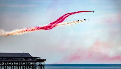 Red Arrows flight route map and where you will be able to see them over Greater Manchester on Sunday