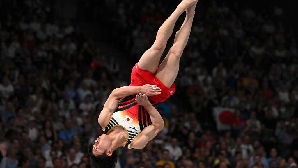 Japan’s Shinnosuke Oka wins men's all-around title. Defending Olympic champion Hashimoto falters