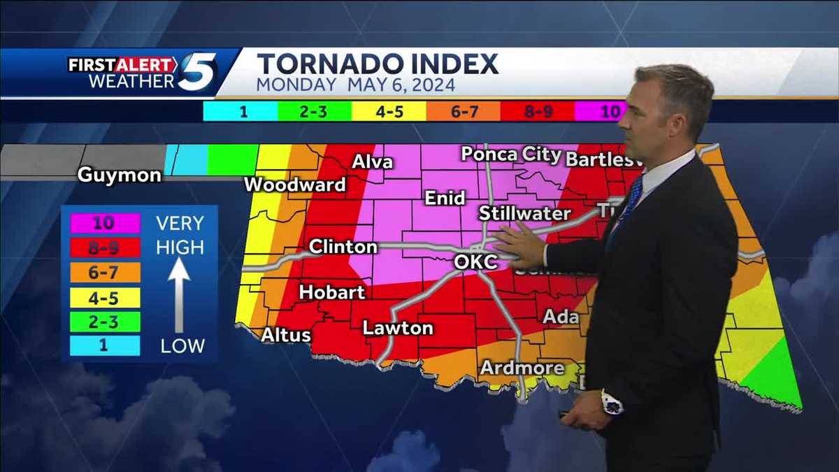 TIMELINE: Oklahoma to see high risk of severe storms with big tornado threat today