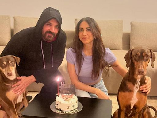 This is how John Abraham and wife Priya celebrated first birthday of their pet dog, Sia