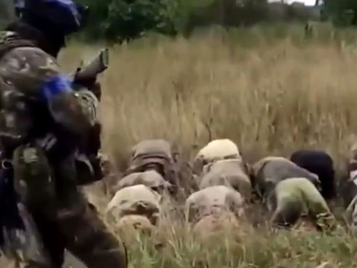 Watch moment Putin's troops surrender ‘en masse’ to Ukraine inside Russia