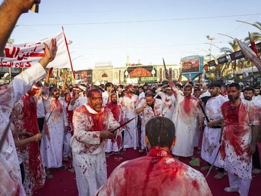 Shiite Muslims in Lebanon and Iraq commemorate Ashoura, marking the death of Imam Hussein