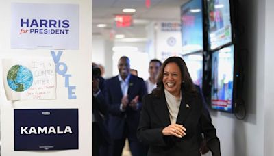 'Embrace her,' Biden says, as Harris gives her first speech as likely Democratic nominee