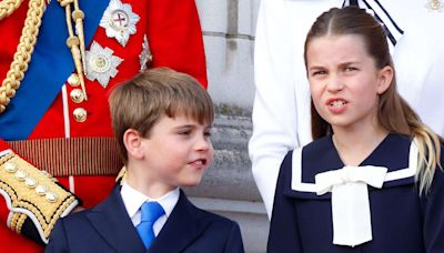 Princess Charlotte and Prince Louis Had the Most Relatable Sibling Fight at Trooping the Colour