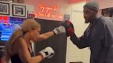 Ex-Sky Sports News presenter looks unrecognisable as she trains for boxing fight