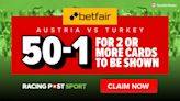 Austria vs Turkey Euro betting offer: grab a 50-1 boosted odds free bet for two or more cards to be shown