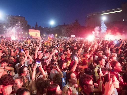 España 'tembló' con el triunfo de la Roja