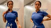 Healthcare worker slams critics who called her scrubs ‘inappropriate’