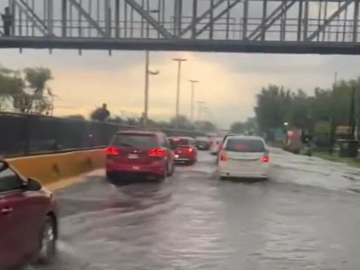 Las imágenes de la fuerte inundación cerca del Aeropuerto de CDMX