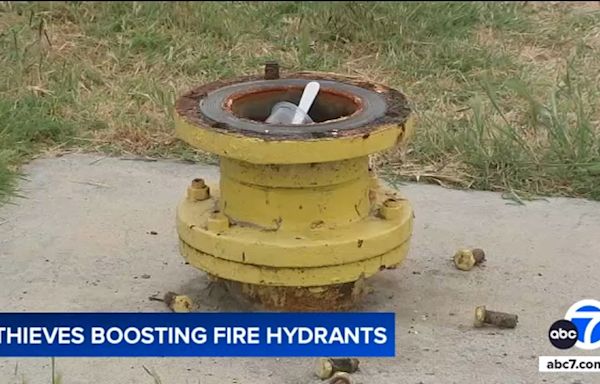 Thieves are now targeting fire hydrants across Los Angeles County