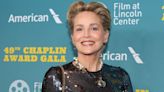 Sharon Stone, 66, flaunts figure in tight sequin dress to honour celebrity pal