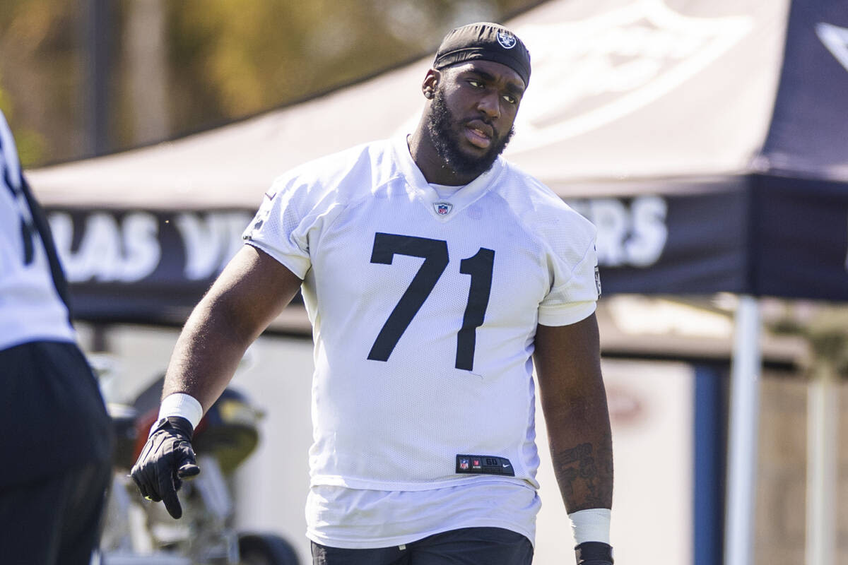 Raiders report: Rookie OT stands up to Maxx Crosby in practice