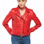 Girls red leather jacket