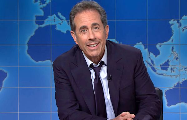 Jerry Seinfeld crashes 'SNL' to warn Ryan Gosling about doing 'too much press'