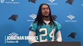Panthers RB Jonathan Brooks talks about first rookie minicamp practice