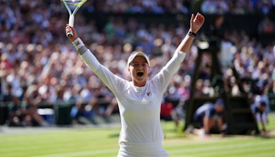 Barbora Krejcikova holds off Jasmine Paolini fightback to win Wimbledon title