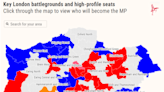 General Election London: Find out who will be your MP from new interactive map of over 40 seats