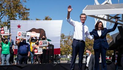 As Kamala Harris rises, Gavin Newsom's presidential prospects fall — but only in the short term