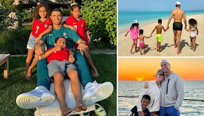 Meet Cristiano Ronaldo's six lookalike children and their mothers