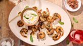 Spicy Cookout Shrimp With Mint Yogurt Recipe