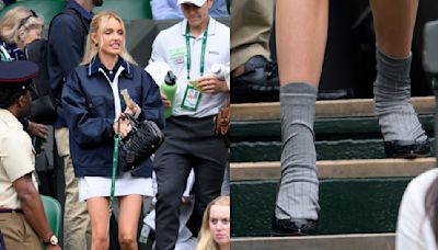 Morgan Riddle Brings Socks and Heels Trend to Wimbledon 2024 in Miu Miu