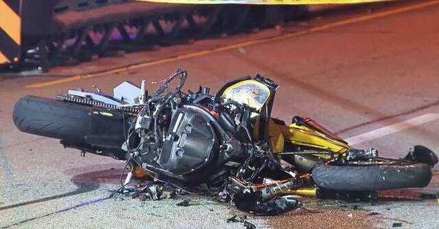 Motorcyclist dead following crash outside Mercy Hospital