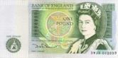 Bank of England £1 note