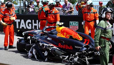 Checo Pérez y el brutal accidente en Mónaco: así se vio desde adentro del Red Bull