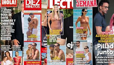 Las revistas del corazón esta semana: Las románticas fotos de Lara Dibildos y su nueva pareja en Formentera