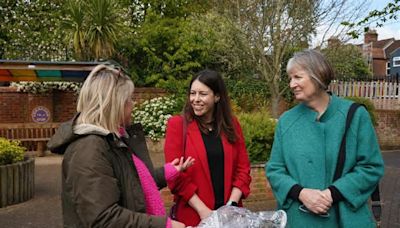 Labour veteran pays surprise visit to Norfolk school