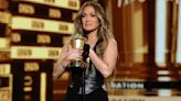 Jennifer Lopez cries during speech at MTV Movie & TV Awards: 'I want to thank true love'