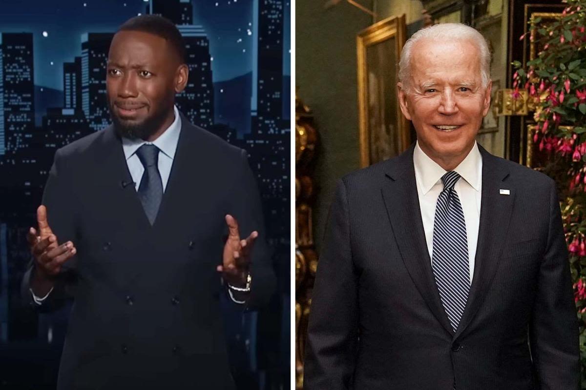 Lamorne Morris makes fun of President Biden's age on 'Jimmy Kimmel Live': "He didn’t drop out so much as he wandered off"