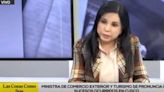 Ministra de Comercio Exterior y Turismo niega haber tirado micrófono de periodista en Cusco