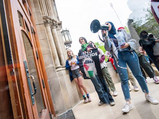 Indiana University changed its policy a day before a protest. Then 33 people were arrested.