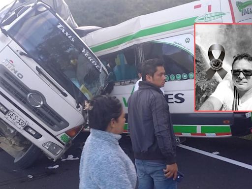 Conductor de bus murió en brutal accidente con un camión: quedó atrapado en la cabina