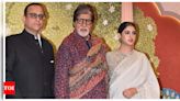 Amitabh Bachchan attends Anant Ambani and Radhika Merchant's Shubh Aashirward event with Navya Nanda and Nikhil Nanda - See photos | - Times of India
