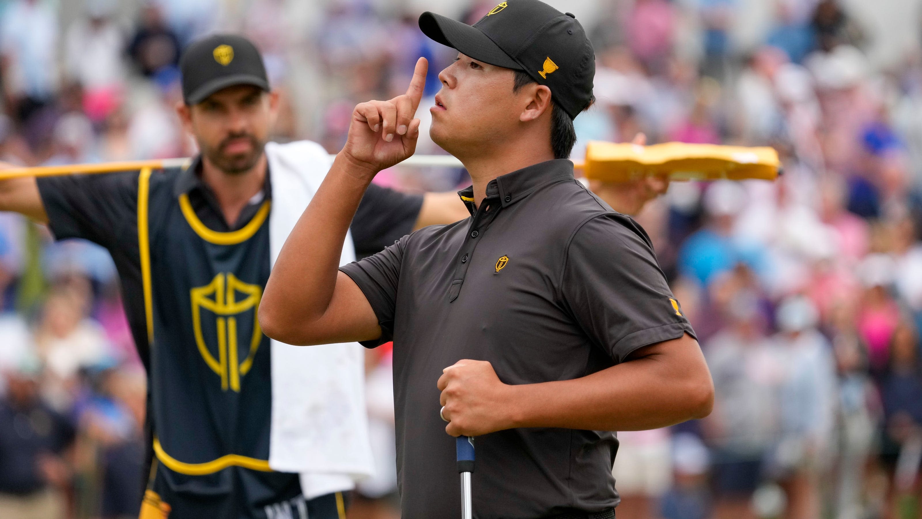 Si Woo Kim records first ever ace at Royal Troon's Hole 17 at The Open Saturday with hole-in-one