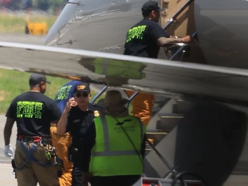 Kim Kardashian's private jet visited by aircraft rescue firefighters