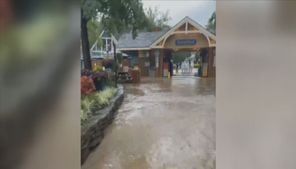 ‘We were stuck’: Guests wade through water as Dollywood soaked by flash flood
