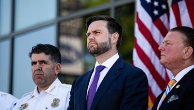 Republican vice presidential nominee JD Vance fires back at Tim Walz during campaign stop in Michigan